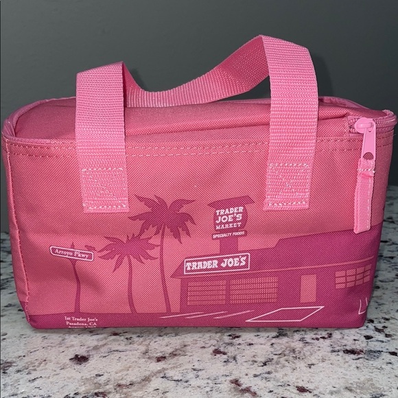 Trader Joe's Mini Pink Insulated Bag - Picture 3 of 4